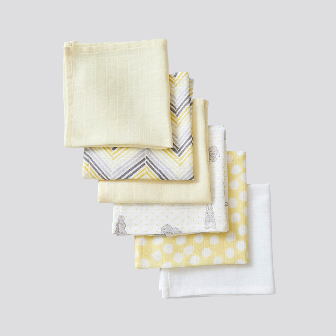 Muslin Wash Cloths (Set of Six)