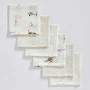Adventure Muslin Wash Cloths - Set of Six