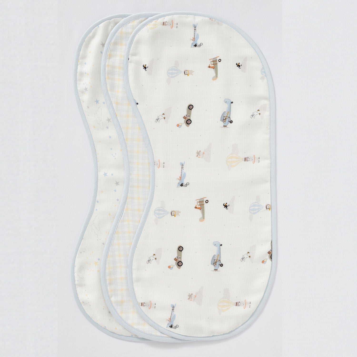 Adventure Muslin Burp Cloths - Set of Three