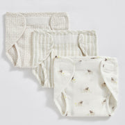 Sheep Muslin Nappies - Set of Three