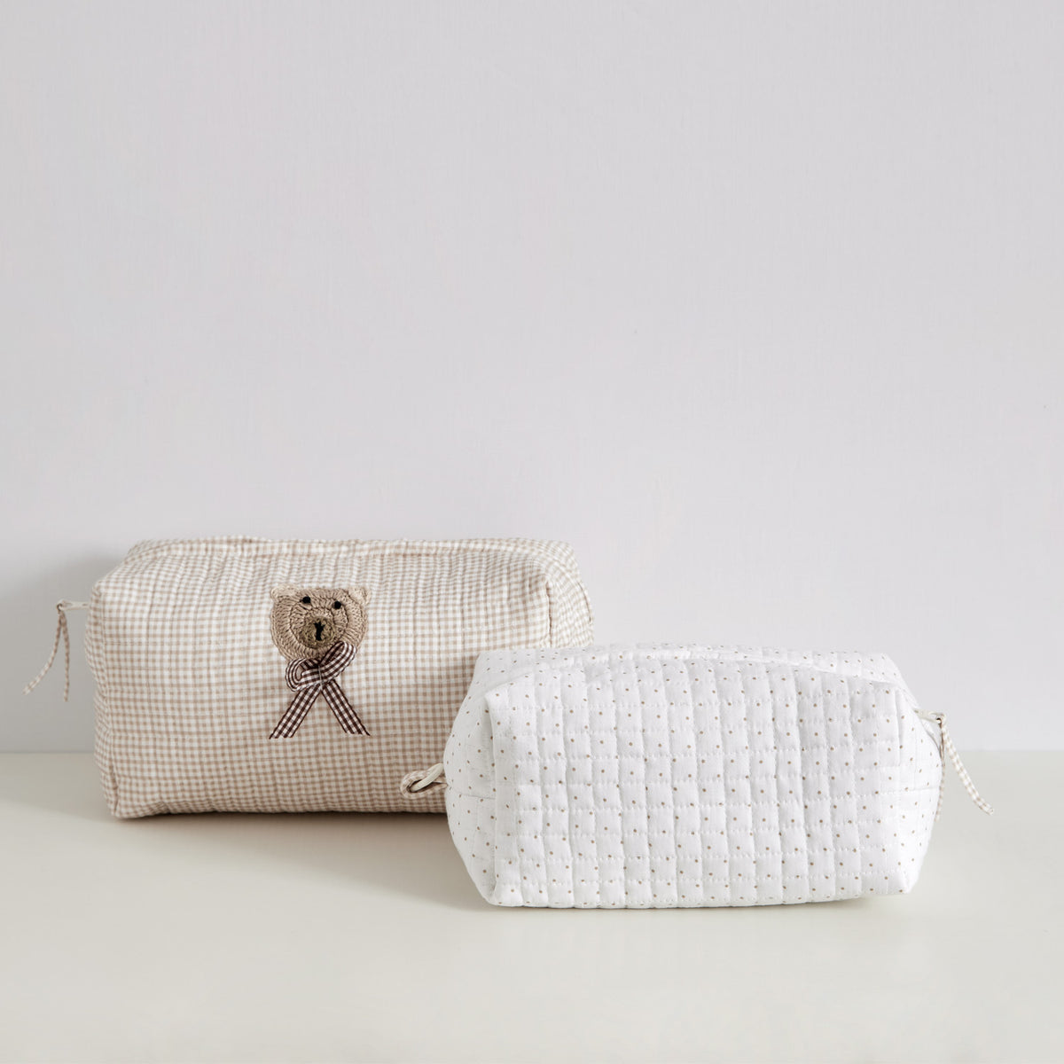 Teddy Pouch Set - Set of 2