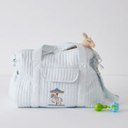 Blue Stripes Diaper Tote Bag