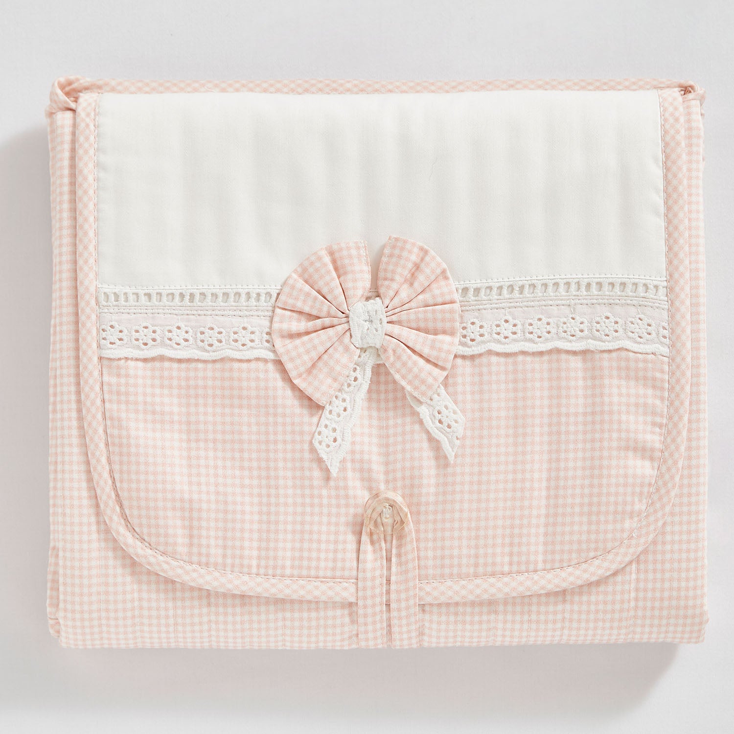 Portable Diaper Changing Mat - Pink Checks