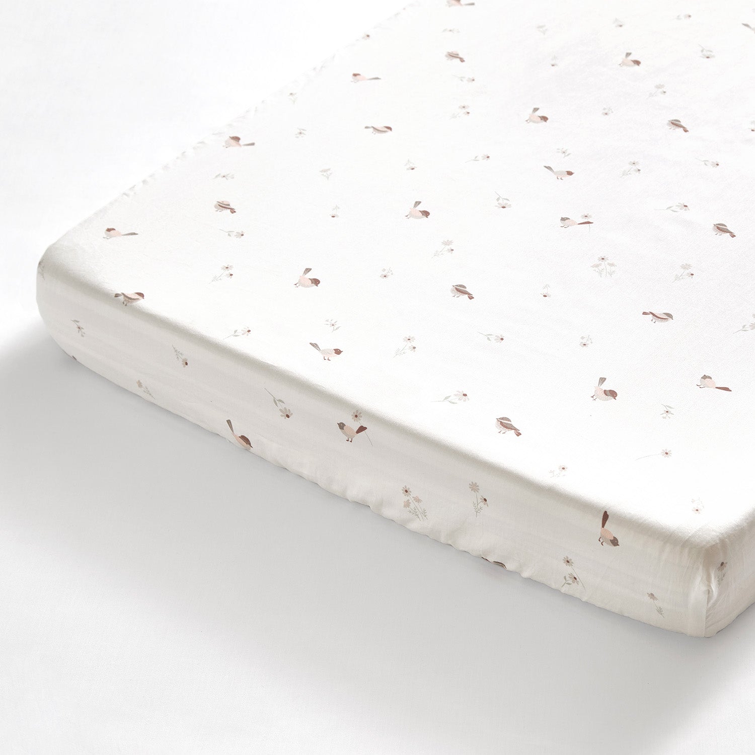 Bird Fitted Cot Sheet -  Set of Three