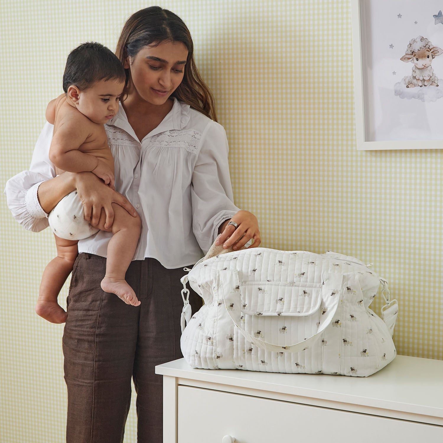 Sheep Diaper Tote Bag