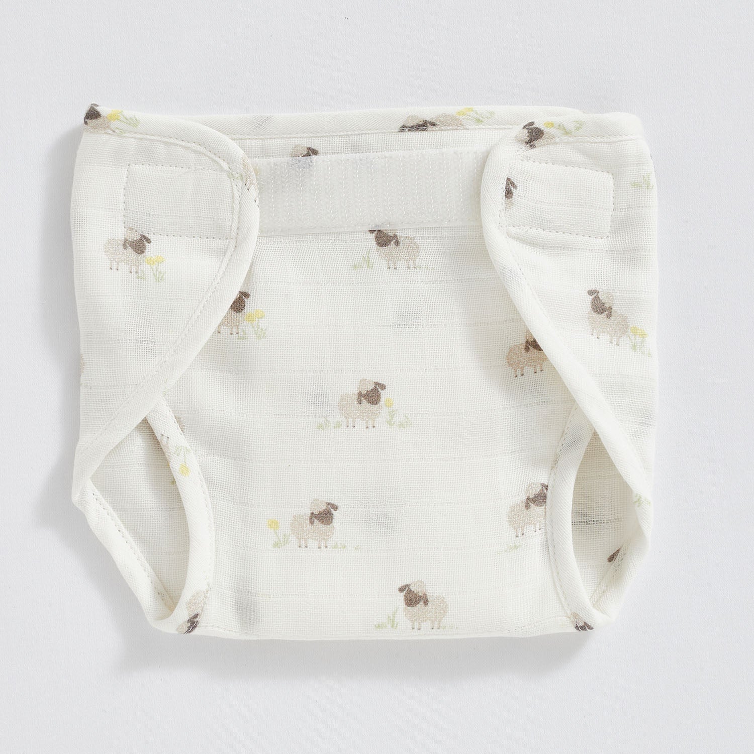 Sheep Muslin Nappies - Set of Three