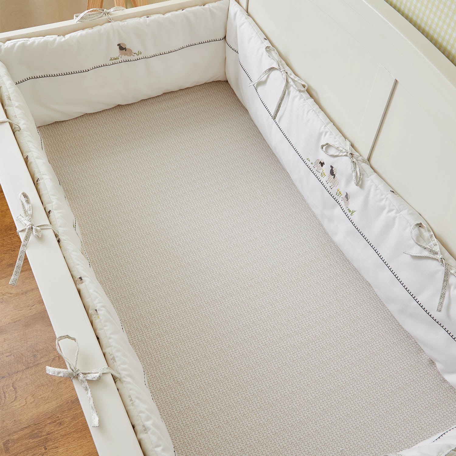 Sheep Fitted Cot Sheet - Set of Three