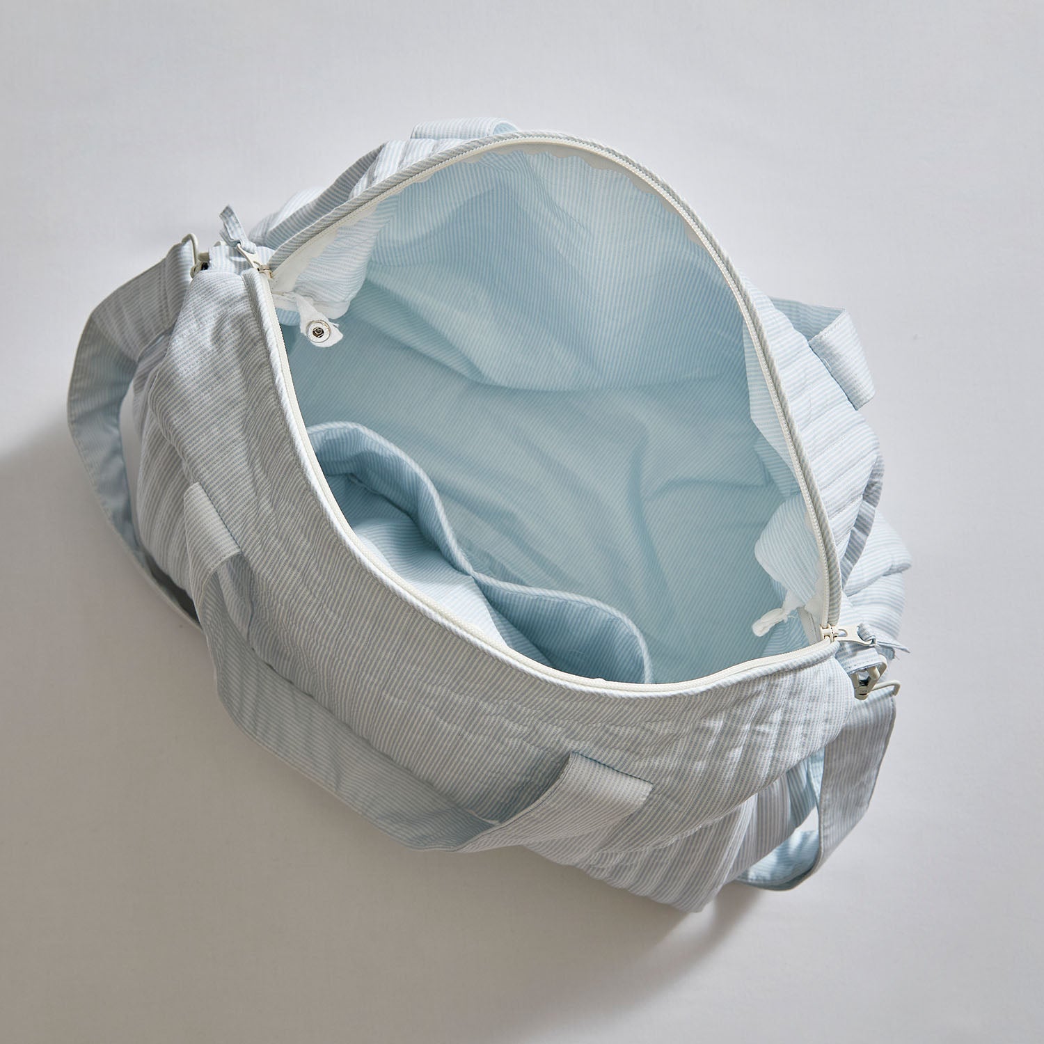 Blue Stripes Diaper Tote Bag