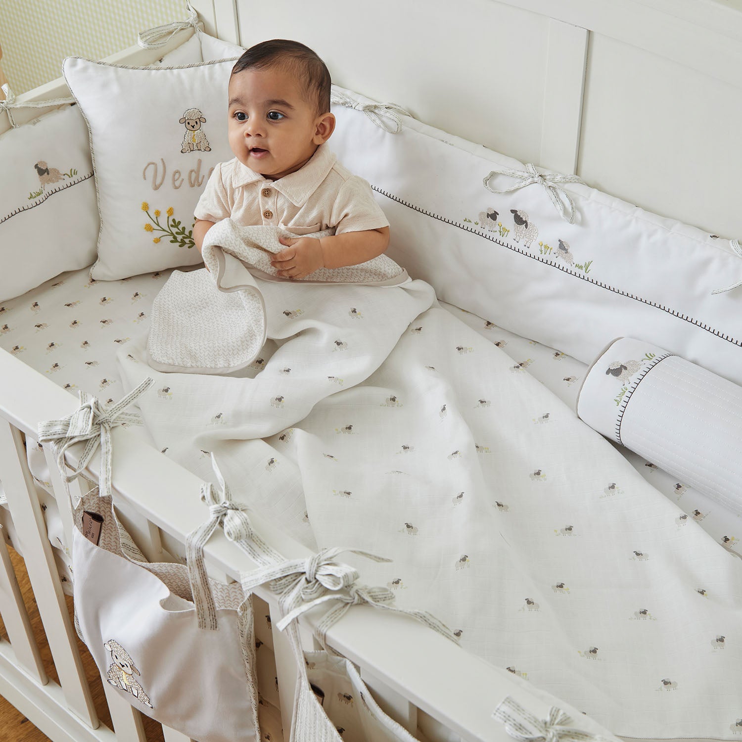 Sheep Cotton Muslin Blanket