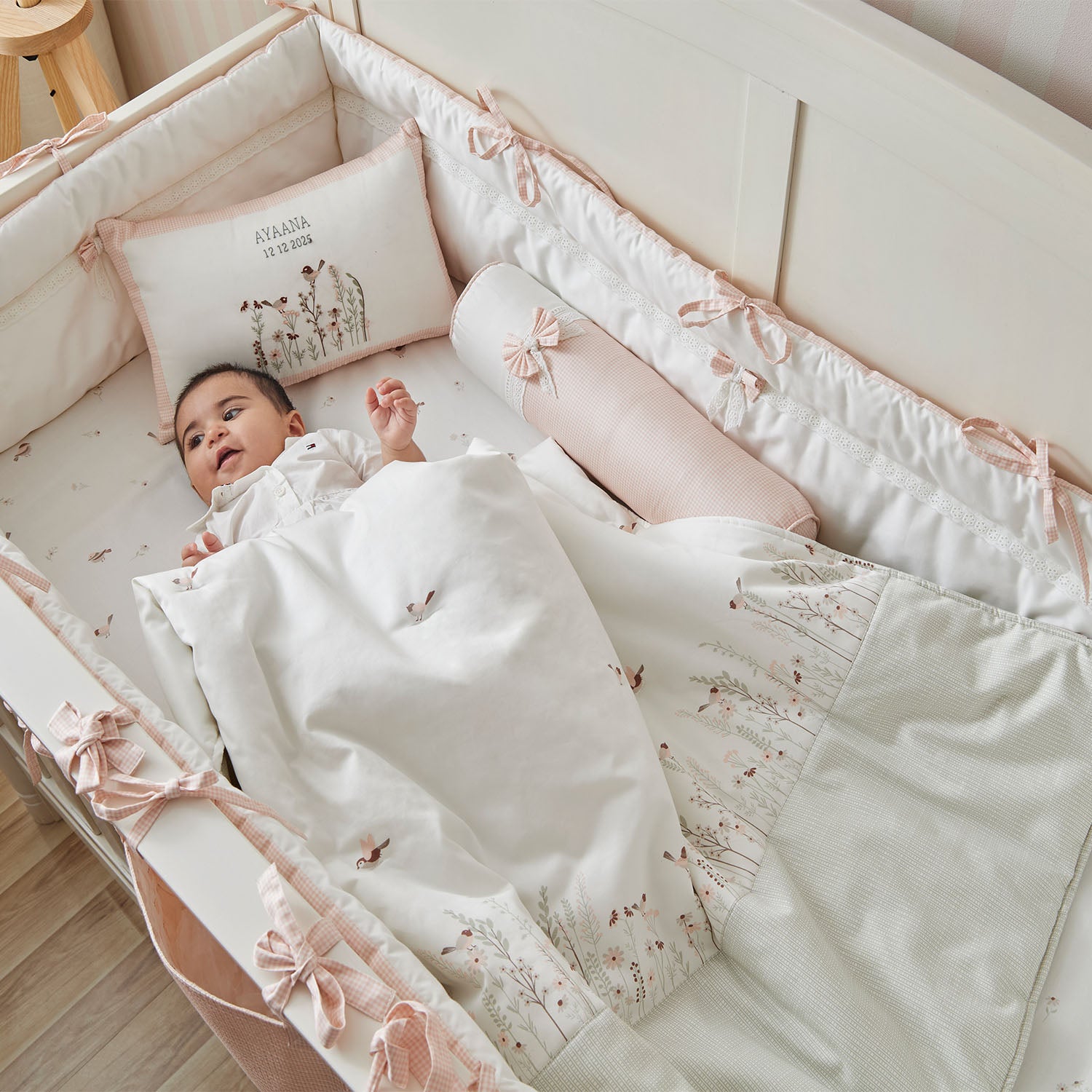 Bird Crib Bedding Set - Set of Eight