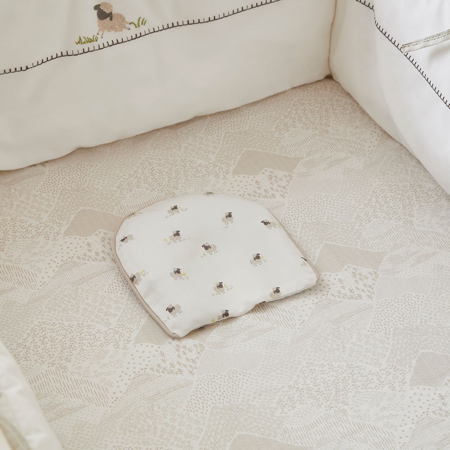 Sheep Fitted Cot Sheet - Set of Three