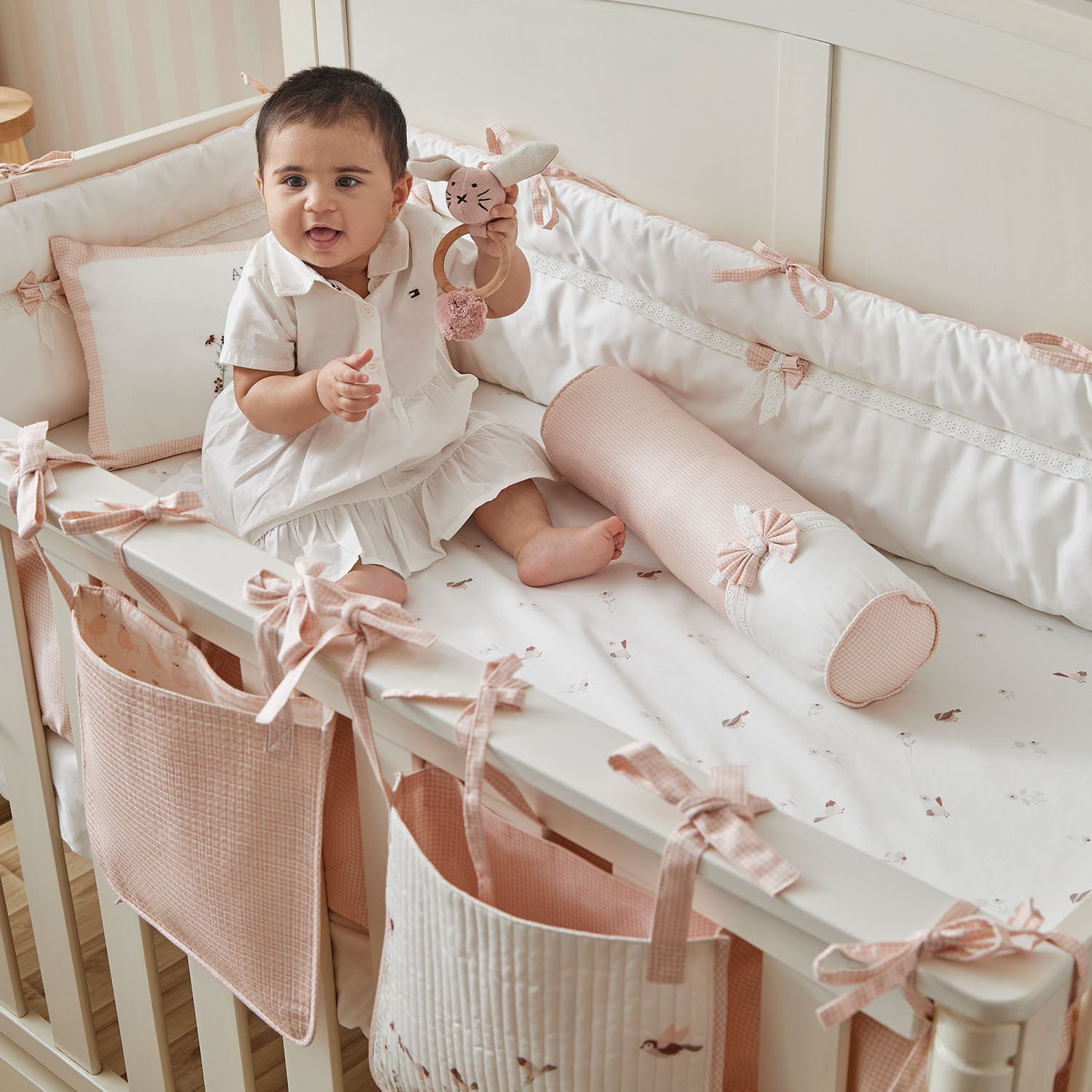 Bird Crib Bedding Set - Set of Eight