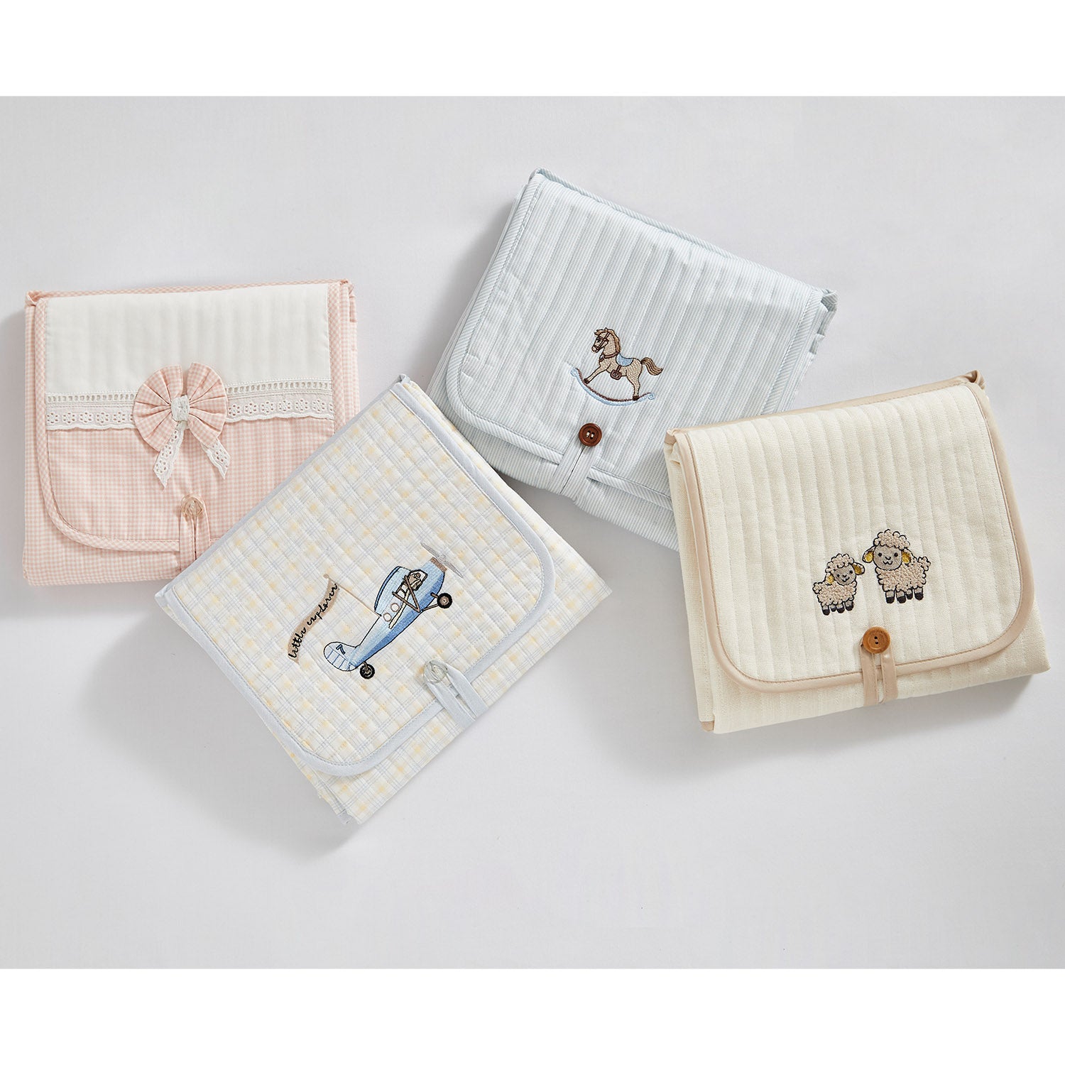 Portable Diaper Changing Mat - Pink Checks