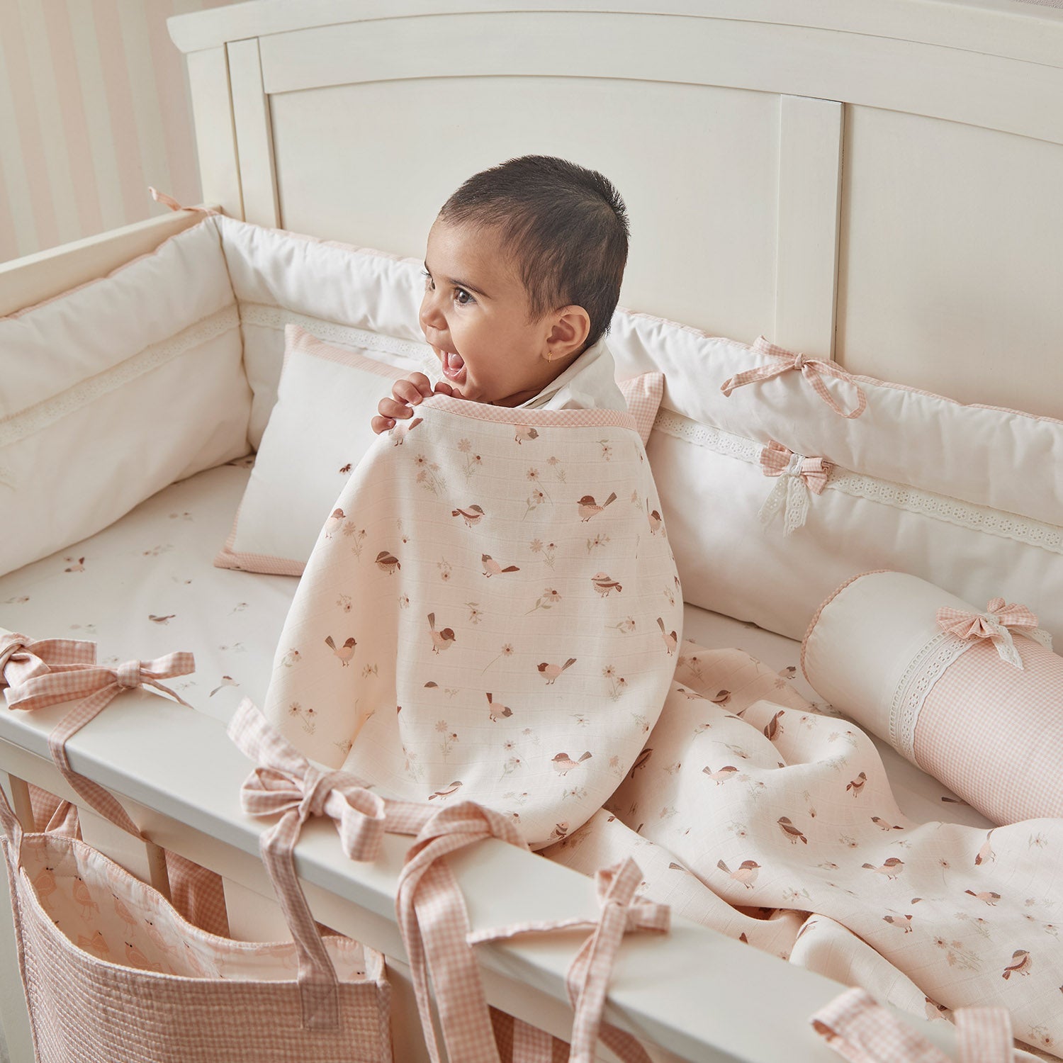 Bird Cotton Muslin Blanket