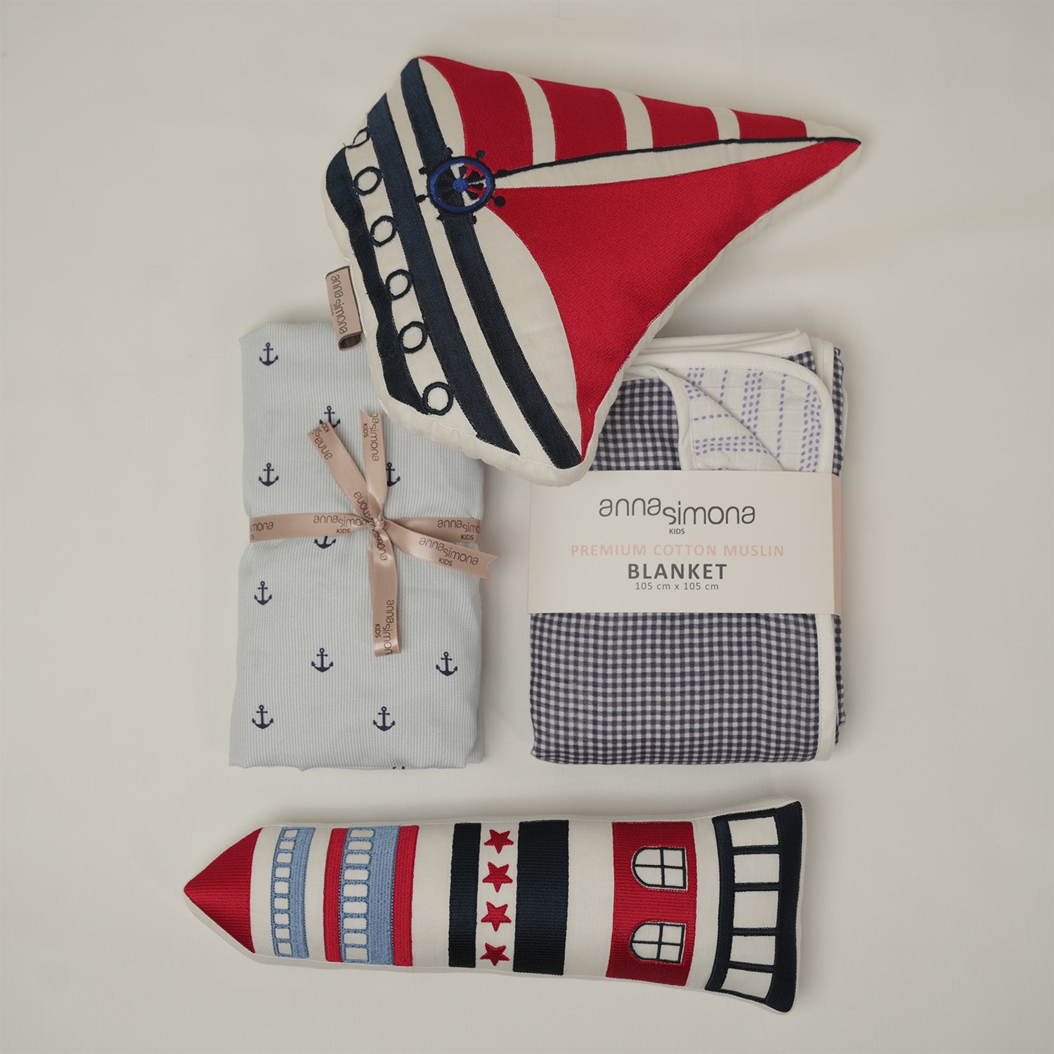 Sailboat Bedding Essentials Gift Box