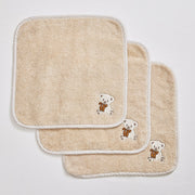 Teddy Face Towel - Set of Three