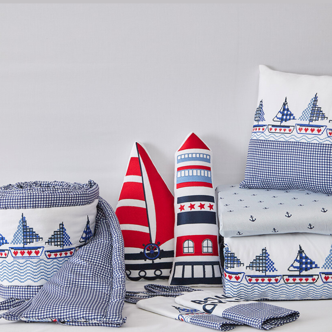 Nautical crib top set